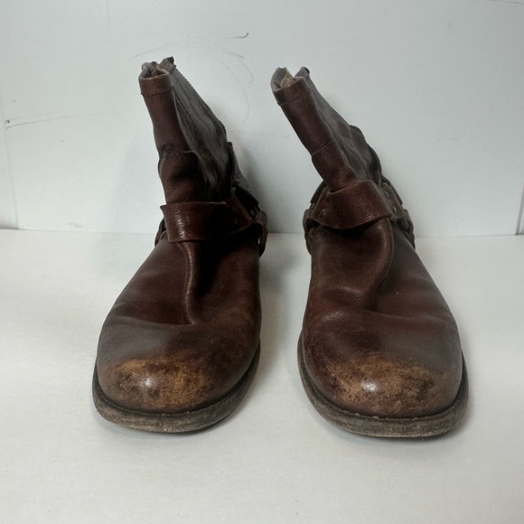 Women’s Frye Brown Leather Ankle Boots Size 9 - Picture 10 of 13